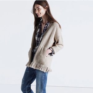 NWOT Madewell Fringe Cardigan
